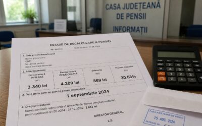 Efectele noii legi a pensiilor: o pensie anticipată a crescut de la 2.812 la 3.340 de lei după recalculare