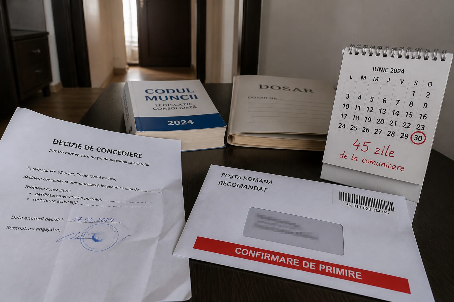 Un angajat concediat are la dispoziție 45 de zile pentru a contesta decizia în instanță