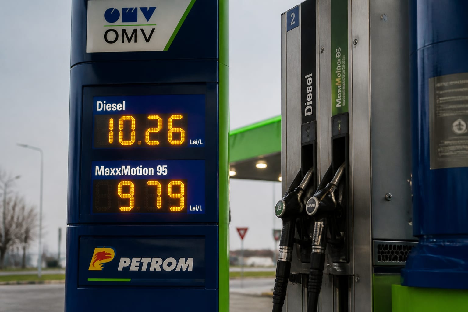 Motorina a depășit 10 lei pe litru după scumpirea aplicată de OMV Petrom