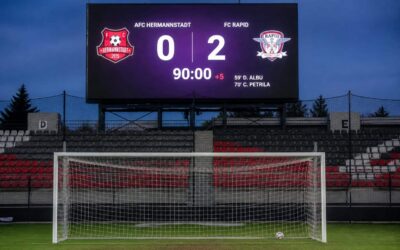 Rapid învinge Poli Timișoara cu 2-0 la Sibiu și începe cu trei puncte grupa Cupei României