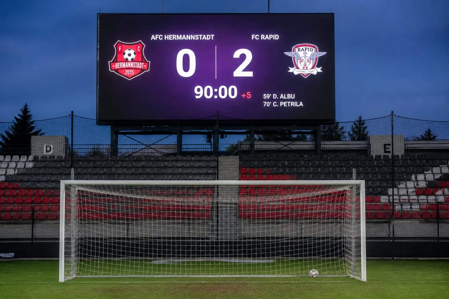 Rapid învinge Poli Timișoara cu 2-0 la Sibiu și începe cu trei puncte grupa Cupei României