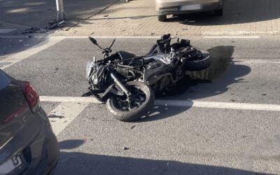 Motociclist de 49 de ani rănit într-un accident pe strada Ciprian Porumbescu din Timișoara