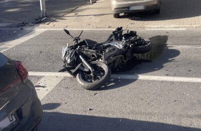 Motociclist de 49 de ani rănit într-un accident pe strada Ciprian Porumbescu din Timișoara