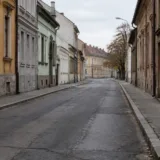 Stradă goală în cartierul Iosefin