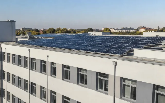 Panouri fotovoltaice la Clinicile Noi Timișoara