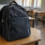 Controlul ghiozdanului într-o sală de clasă