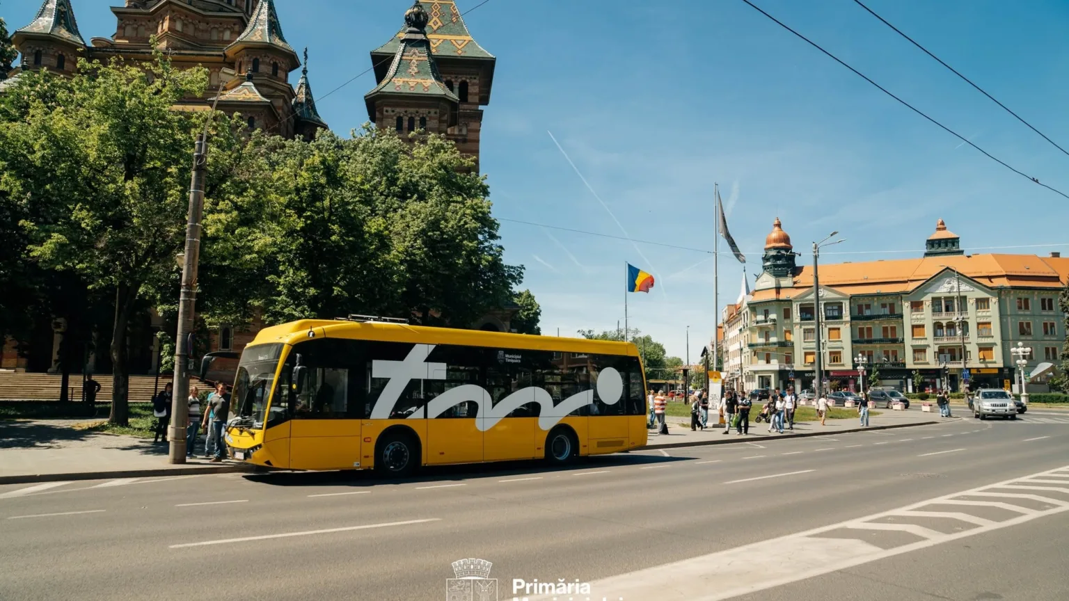 Transport public urban pe străzi centrale