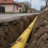 Lucrări la rețeaua de gaze