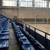 Tribună goală sală sport Timișoara
