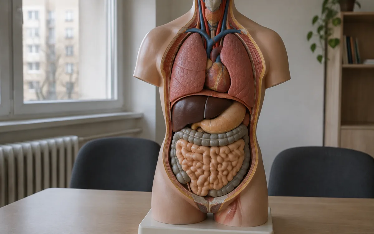 Mulaj anatomic într-o sală de curs
