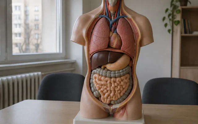 Mulaj anatomic într-o sală de curs