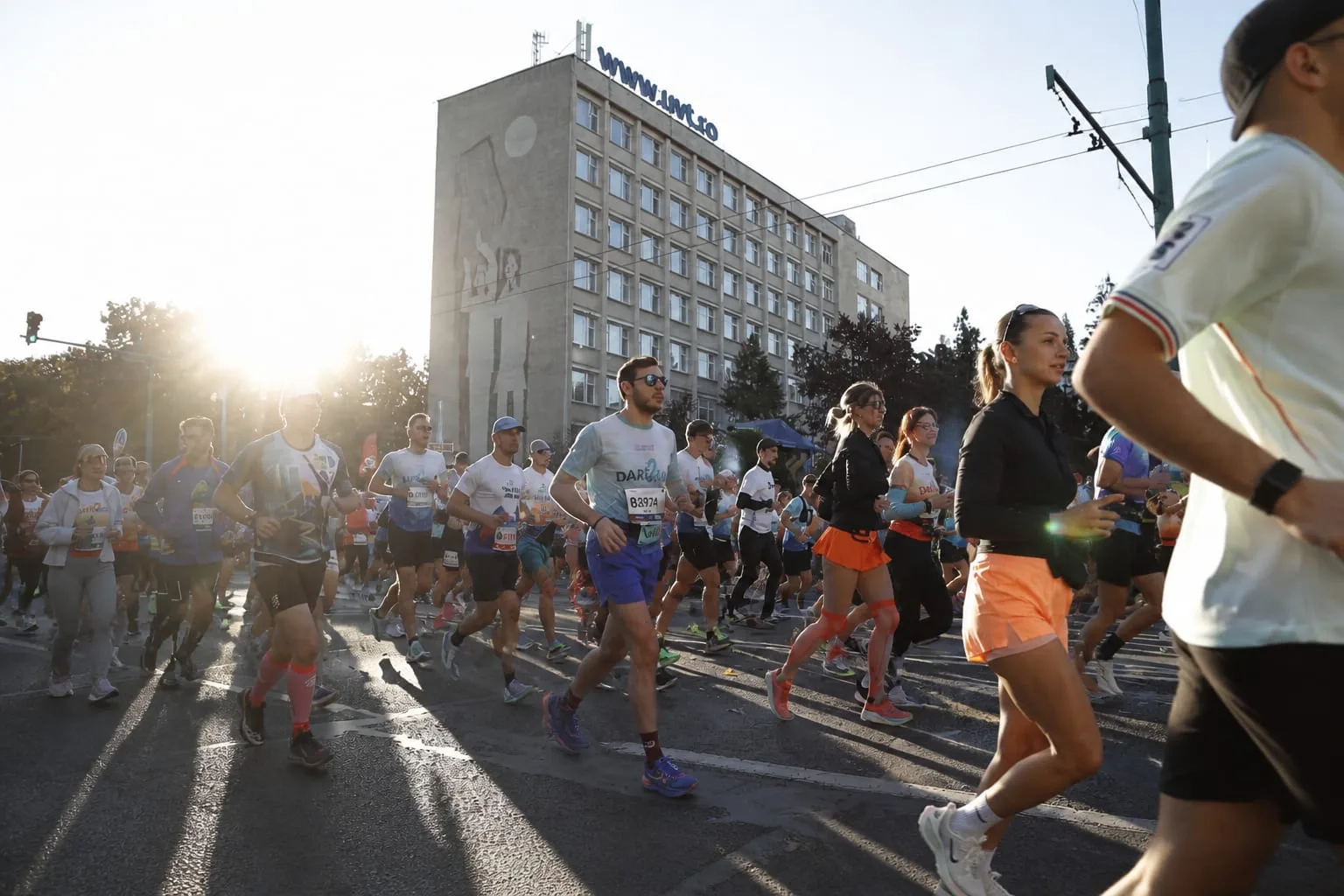 Participanți la un maraton stradal